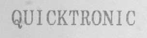 QUICKTRONIC