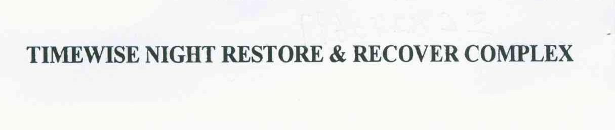 TIMEWISE NIGHT RESTORE&RECOVER COMPLEX