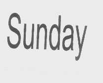 SUNDAY