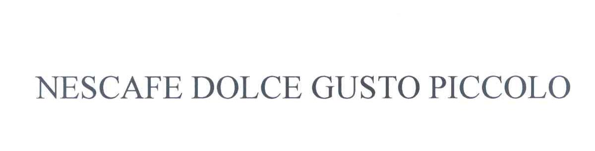 NESCAFE DOLCE GUSTO PICCOLO