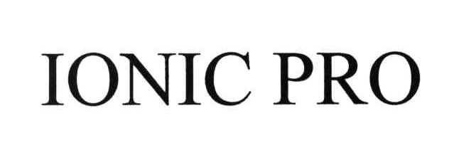 IONIC PRO