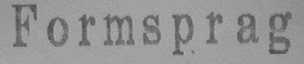 FORMSPRAG