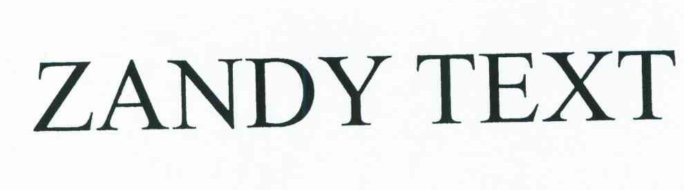 ZANDY TEXT