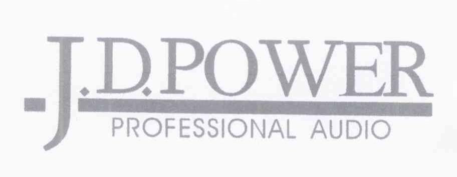 J.D.POWER PROFESSIONAL AUDIO