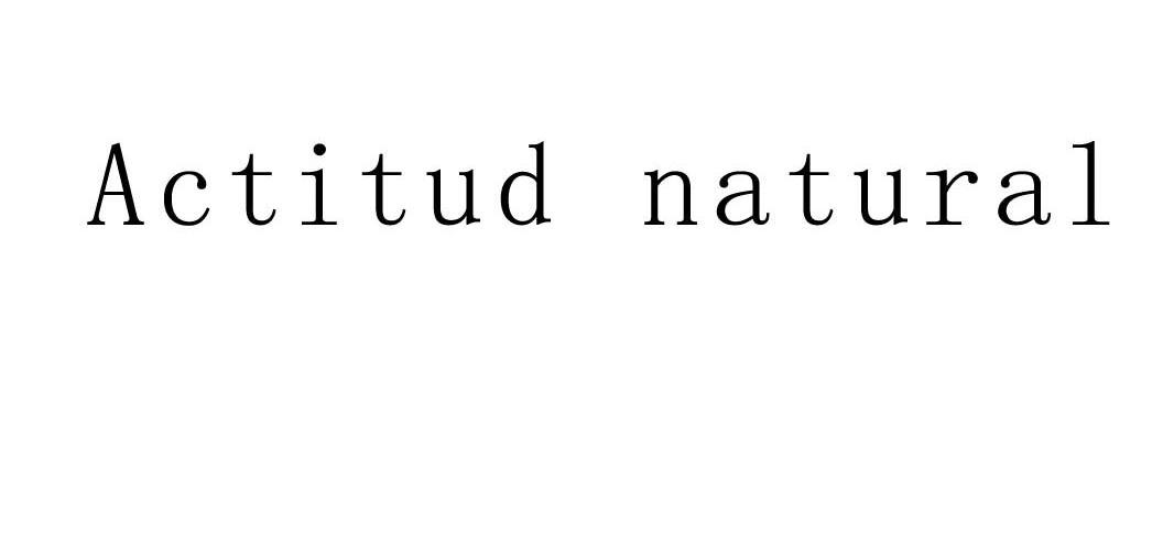 ACTITUD NATURAL