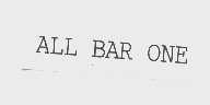 ALL BAR ONE