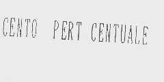CENTO PERT CENTUALE