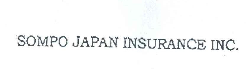 SOMPO JAPAN INSURANCE INC
