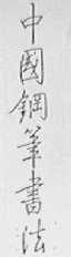 中国钢笔书法