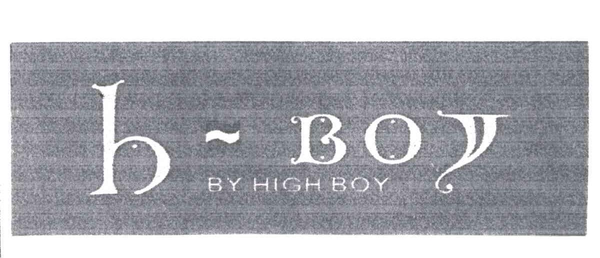 B BOY;BY HIGH BOY