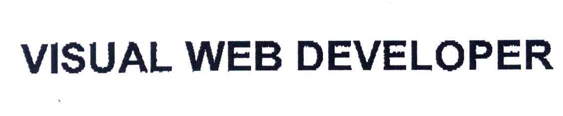 VISUAL WEB DEVELOPER