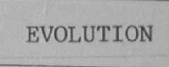 EVOLUTION