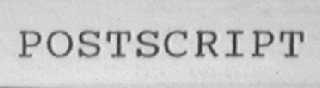 POSTSCRIPT