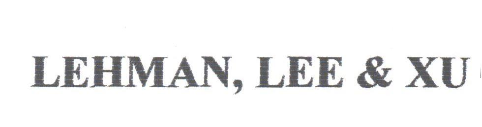 LEHMAN，LEE & XU