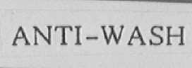 ANTI-WASH