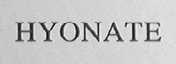 HYONATE