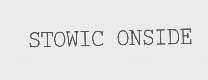 STOWIC ONSIDE