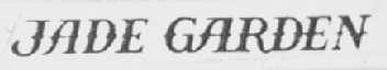 JADE GARDEN