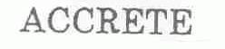 ACCRETE