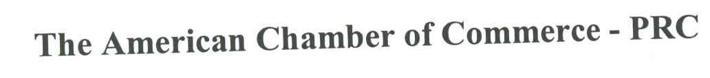 THE AMERICAN CHAMBER OF COMMERCE-PRC