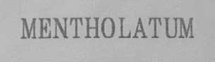 MENTHOLATUM