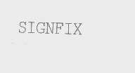 SIGNFIX