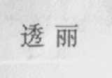 透丽