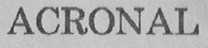 ACRONAL