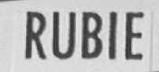 RUBIE