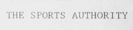THE SPORTS AUTHORITY