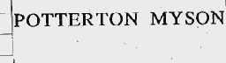 POTTERTON MYSON