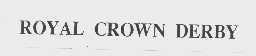 ROYAL CROWN DERBY