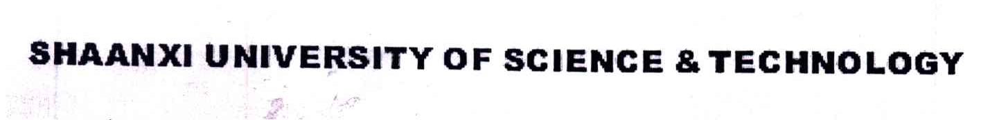 SHAANXI UNIVERSITY OF SCIENCE TECHNOLOGY
