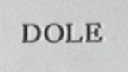 DOLE