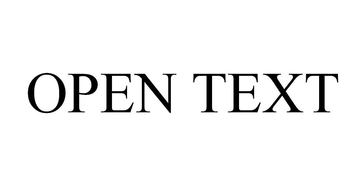 OPEN TEXT