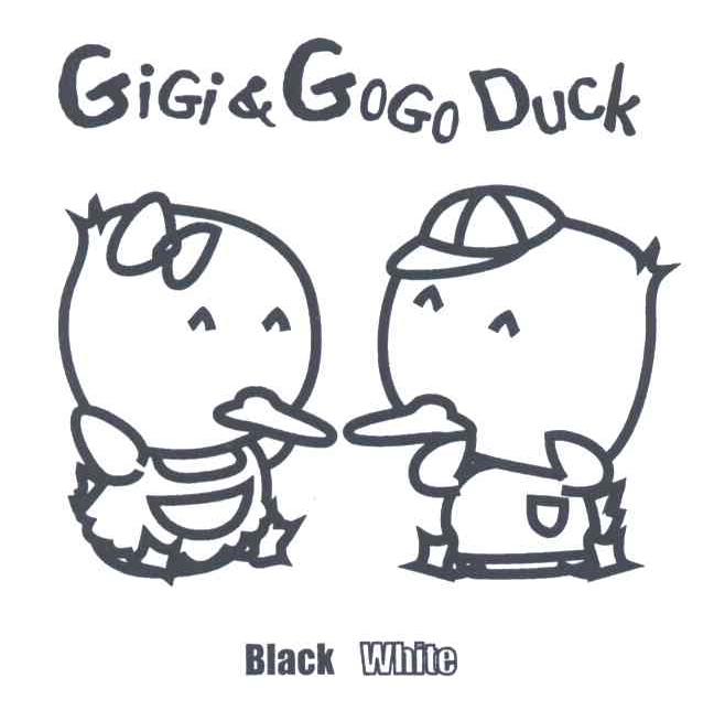 GIGI&GOGO DUCK;BLACK WHITE
