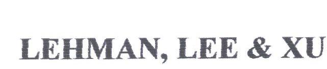 LEHMAN，LEE & XU