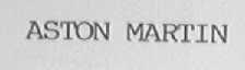 ASTON MARTIN