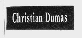 CHRISTIAN DUMAS