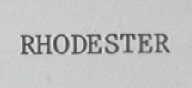 RHODESTER