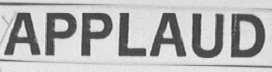 APPLAUD