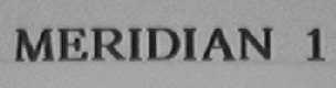 MERIDIAN 1