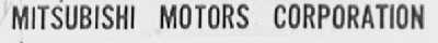 MITSUBISHI MOTORS CORPORATION