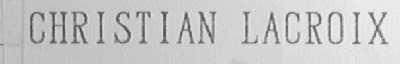 CHRISTIAN LACROIX