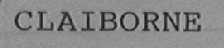 CLAIBORNE