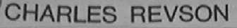 CHARLES REVSON