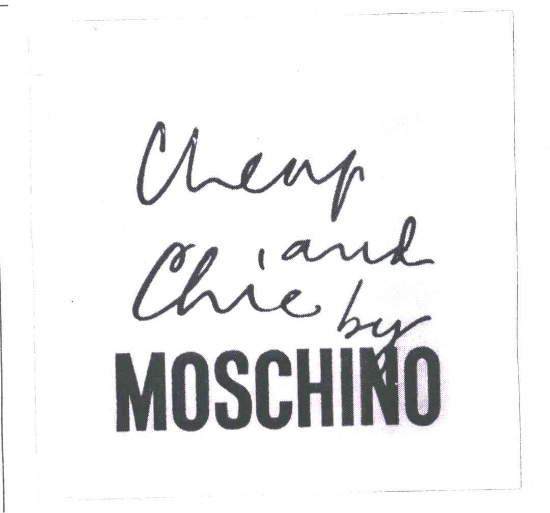 CHENP AND CHIE BY MOSCHINO