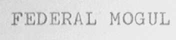 FEDERAL MOGUL