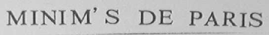 MINIM'S DE PARIS