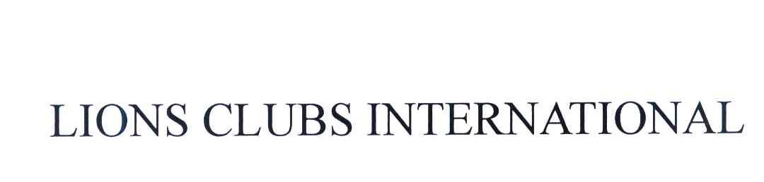 LIONS CLUBS INTERNATIONAL
